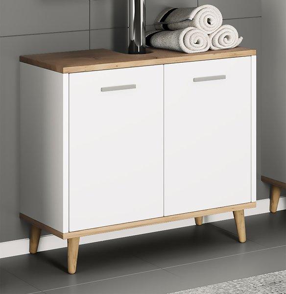 VCM Badmöbel Badunterschrank Waschbeckenunterschrank Badezimmer Schublade Landos  