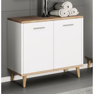 VCM Badmöbel Badunterschrank Waschbeckenunterschrank Badezimmer Schublade Landos  