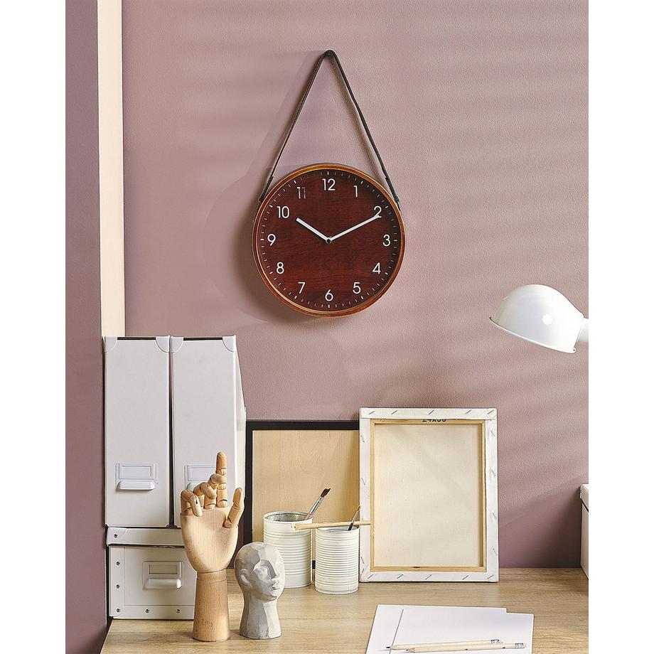 Beliani Horloge murale en MDF Rétro RENENS  