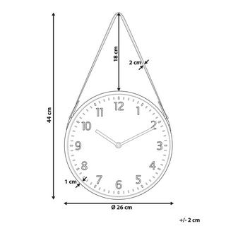 Beliani Wanduhr aus MDF-Platte Retro RENENS  