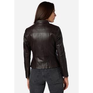 RICANO  Veste en cuir s Abigale, style classique en cuir d'agneau ultra doux 