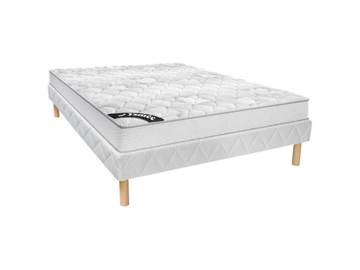 DREAMEA Ensemble sommier + matelas ressorts ensachés ép SONGE de DREAMEA  