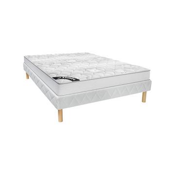 Ensemble sommier + matelas ressorts ensachés ép SONGE de DREAMEA