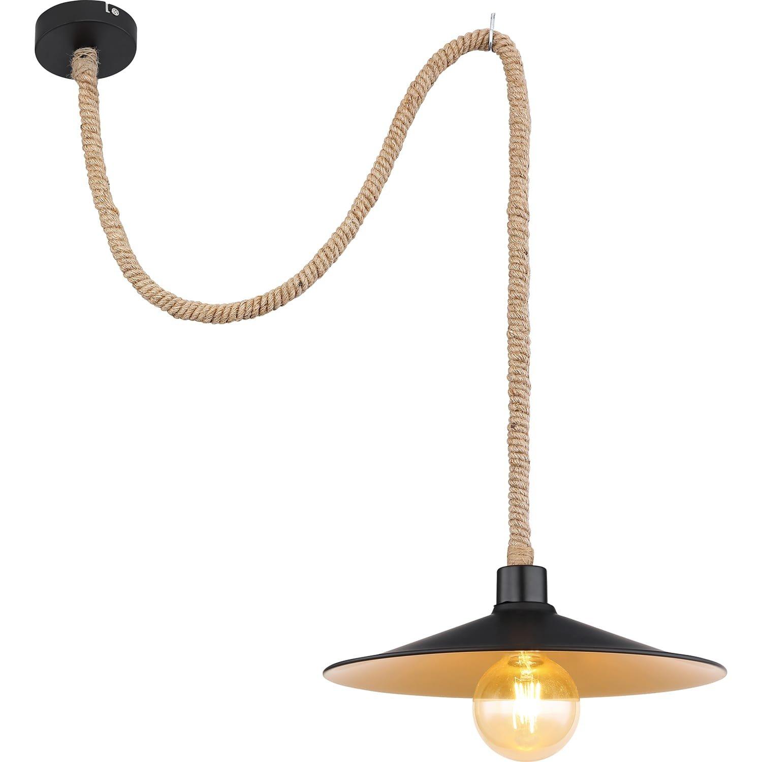 Bild von Hängeleuchte Diana Metall Hanf matt 1xE27 Hängeleuchte Diana Metall Hanf matt 1xE27