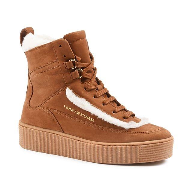 Image of Essential Lace Up Warmbootie-37 Damen Cognac 37