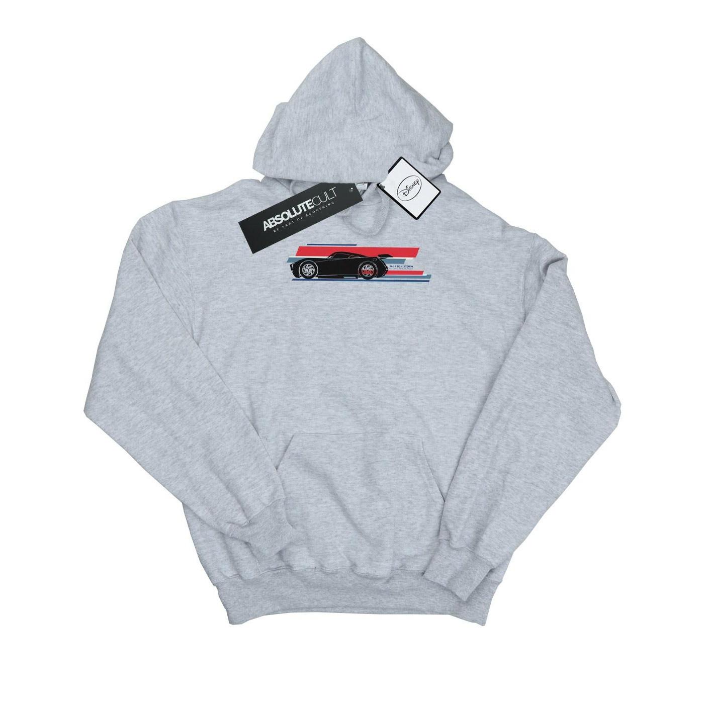 Image of Cars Jackson Storm Stripes Kapuzenpullover Unisex Grau 140/146