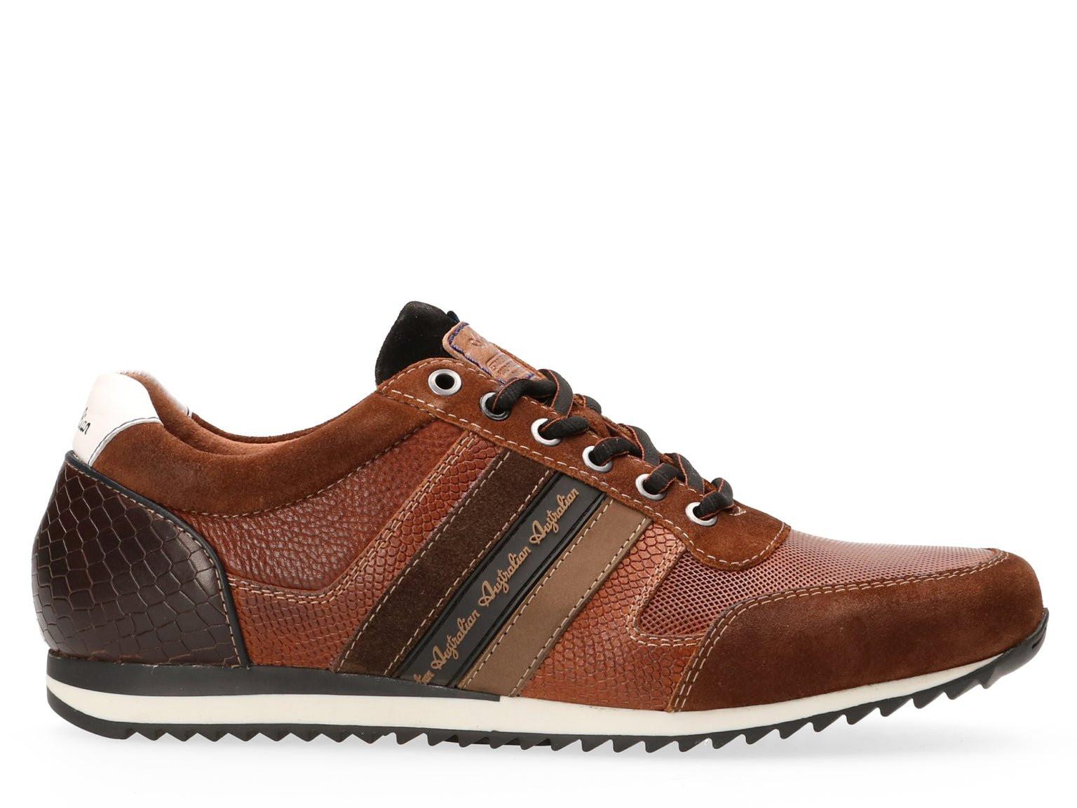 Image of Camaro - Leder Sneaker Herren Braun 40