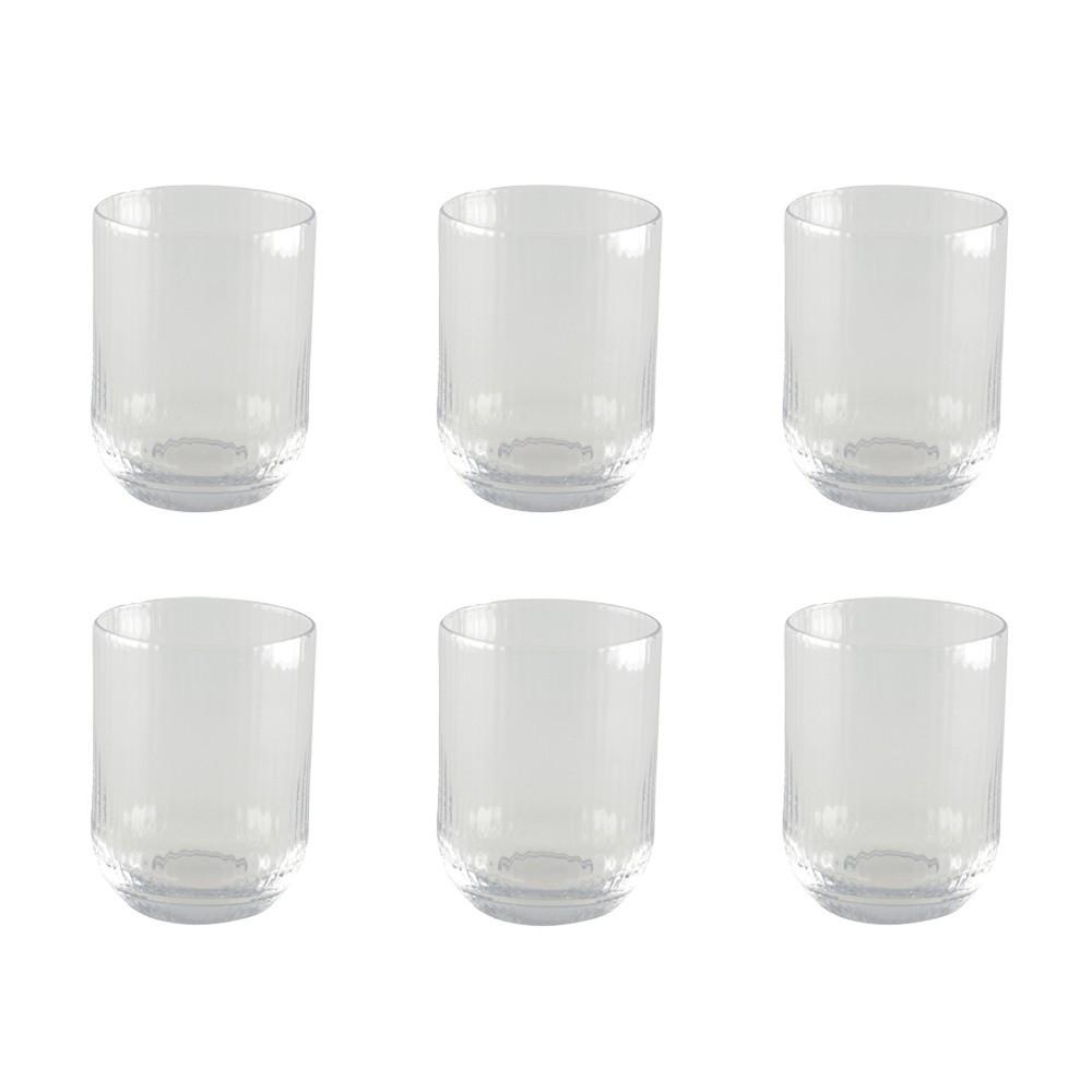 Aulica  VERRES A EAU 7.3X7.3X10CM - LOT DE 6 