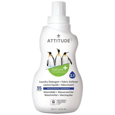 Attitude  Nature+ 2in1 Waschmittel und Weichspüler 