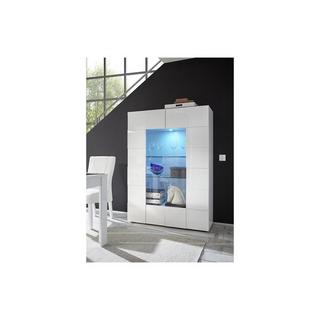 Vente-unique Vitrine CALISTO LEDs 2 portes laqué  