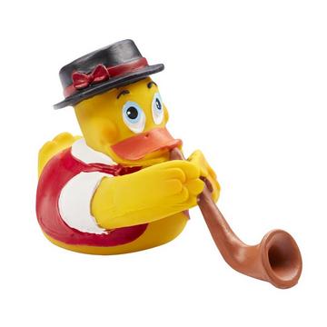 Badeente Alphorn gelb