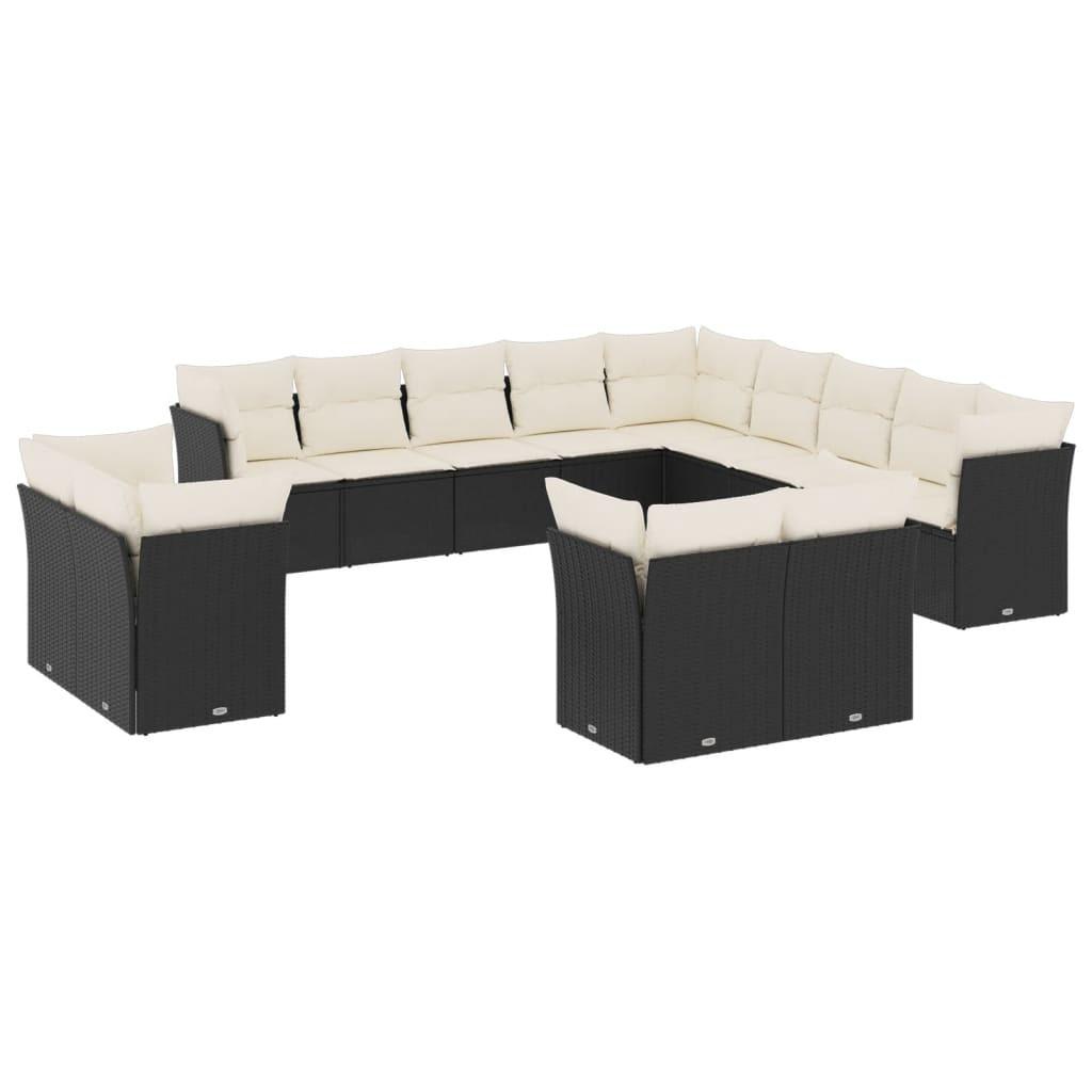 VidaXL set divano da giardino Polirattan  