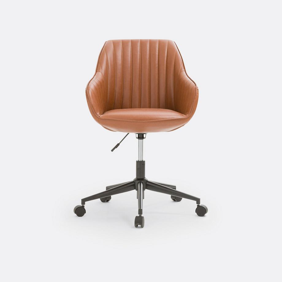 La Redoute Intérieurs Schreibtischsessel Hiba mit Rollen  