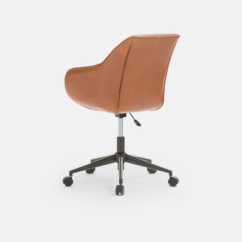 La Redoute Intérieurs Schreibtischsessel Hiba mit Rollen  