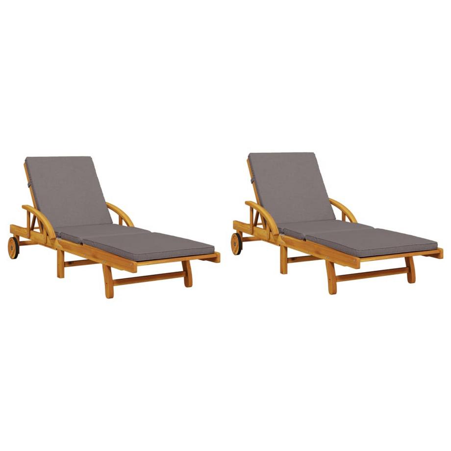 VidaXL Sonnenliege akazienholz  