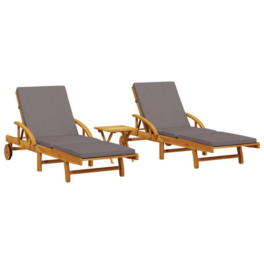 Sonnenliege akazienholz