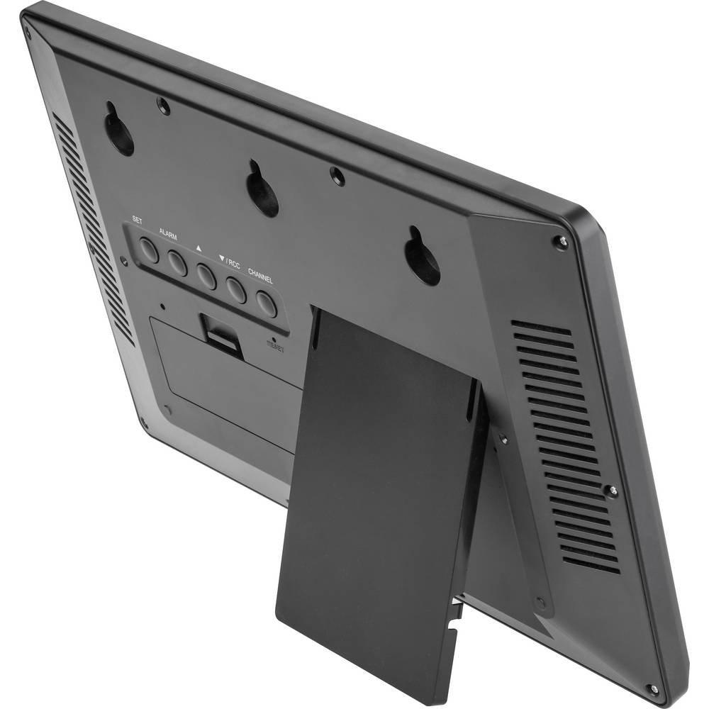 TFA Dostmann Horloge radiopilotée XL avec température extérieure et intérieure  