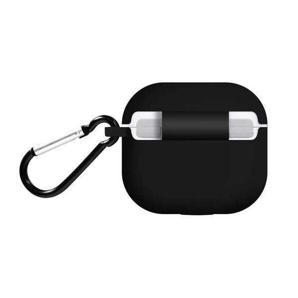 Avizar  Coque AirPods 3 Silicone doux Noir 