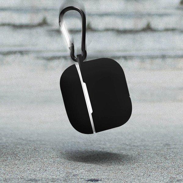 Avizar  Coque AirPods 3 Silicone doux Noir 