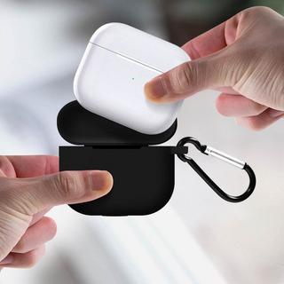 Avizar  Coque AirPods 3 Silicone doux Noir 