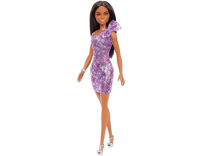 Barbie  Fashion & Friends Puppe im One-Shoulder-Kleid Schwarzhaarig 