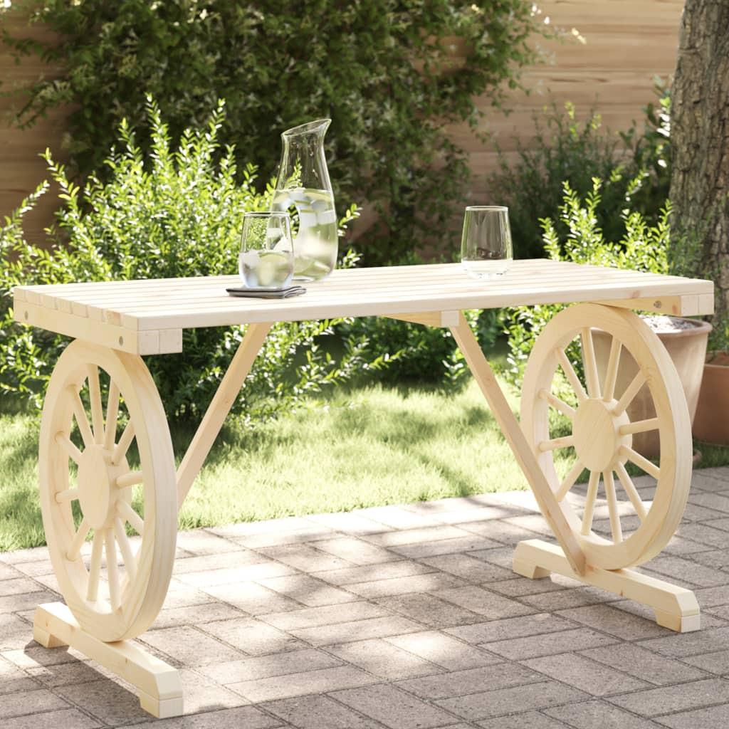 VidaXL Table de jardin bois  