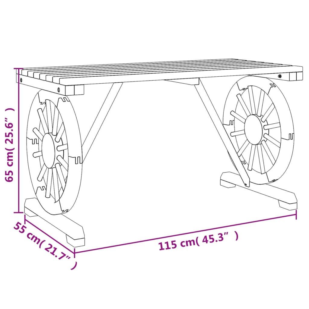 VidaXL Gartentisch holz  