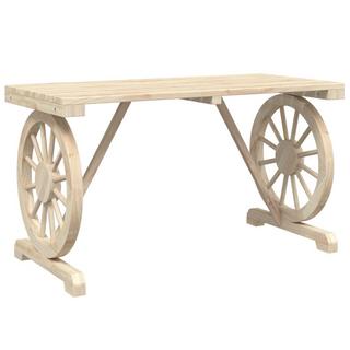 VidaXL Table de jardin bois  