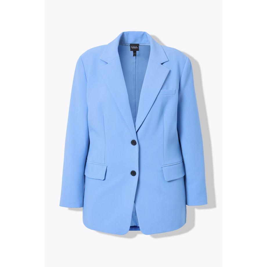 Ulla Popken Oversized Reverskragen Blazer Knopfverschluss  