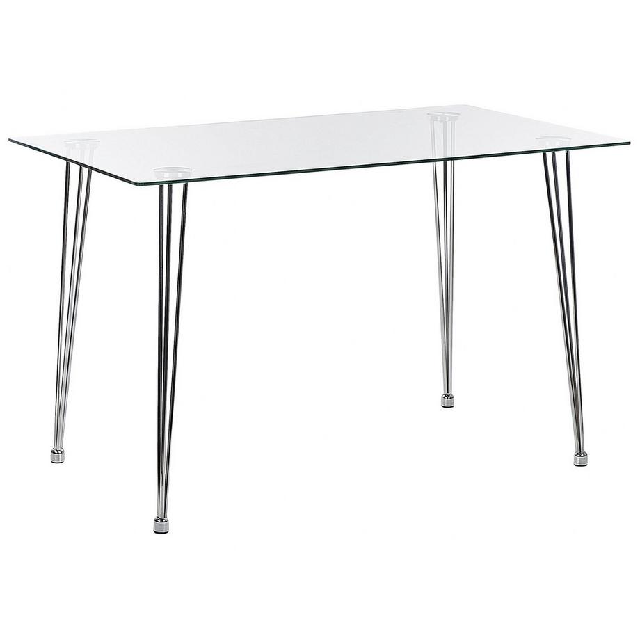 Beliani Esstisch aus Sicherheitsglas Modern WINSTON  