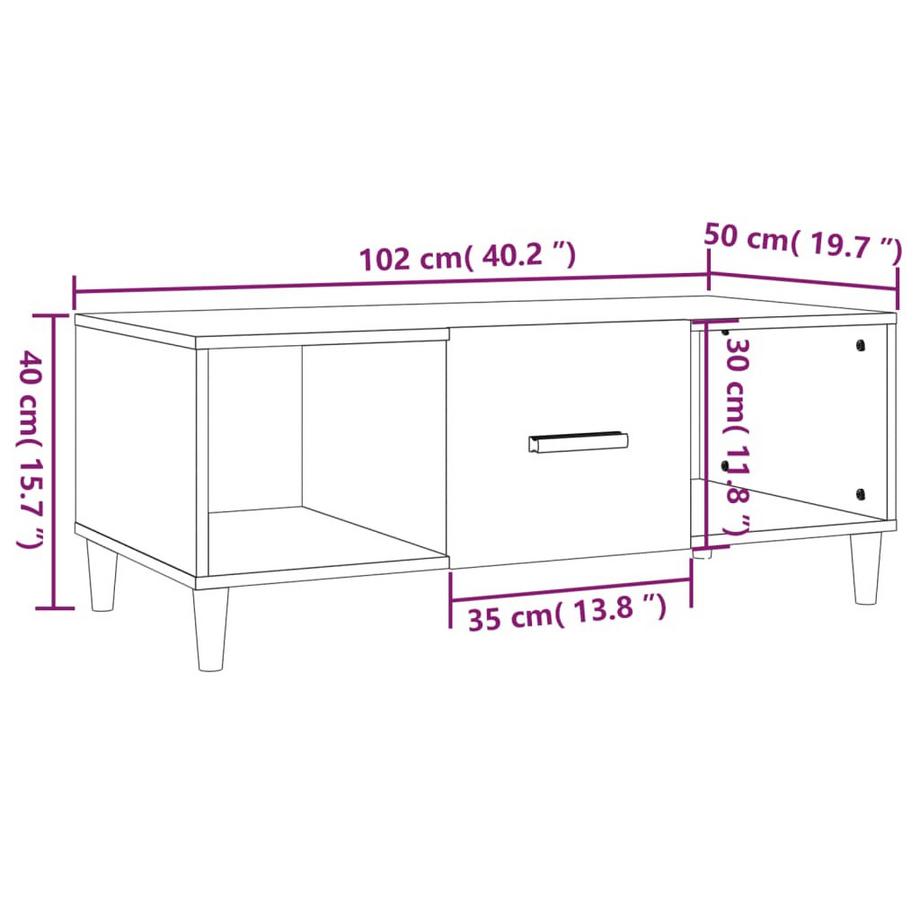 VidaXL Couchtisch holzwerkstoff  