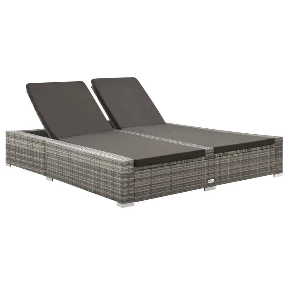 Chaise longue rotin synthétique