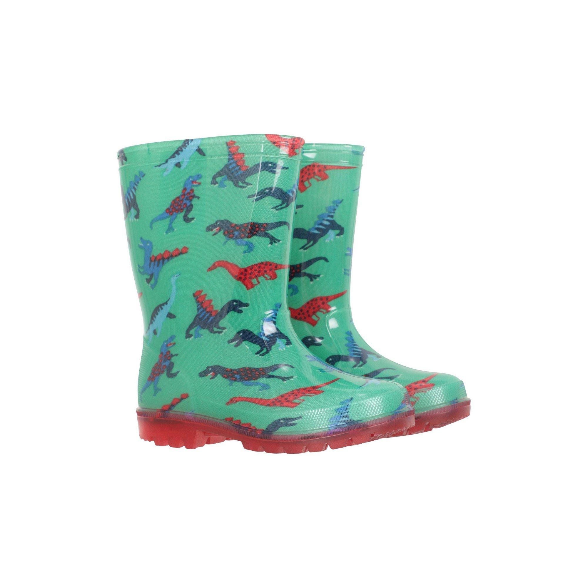 Image of Gummistiefel Splash, Dinosaurier Unisex Grün 30