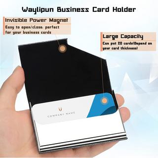 Only-bags.store Luxuriöses PU Leder Visitenkartenetui mit Magnetverschluss  