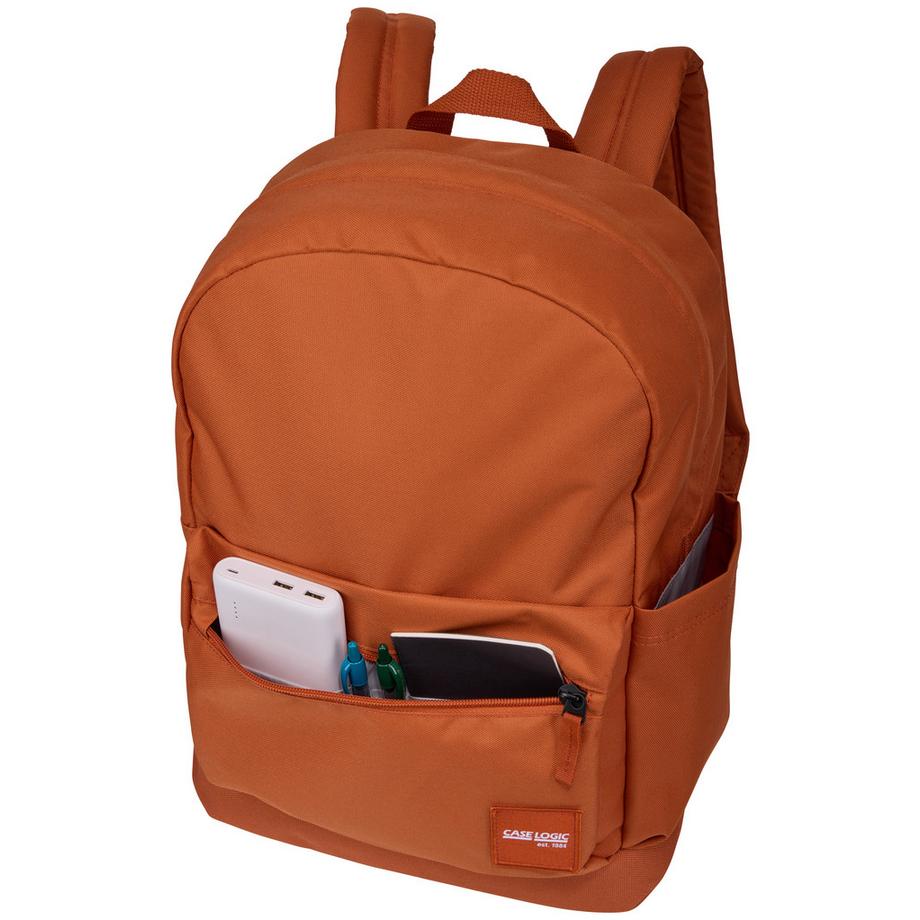 case LOGIC®  Campus CCAM1216 - Yonder Yellow Rucksack Lässiger Rucksack Orange Polyester 