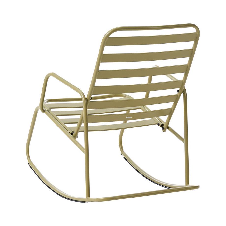 Beliani Sedia a dondolo da giardino en Alluminio Moderno TURI  