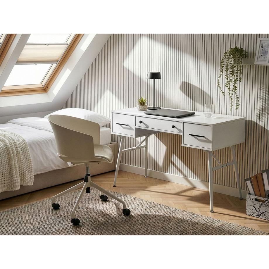 Beliani Schreibtisch aus Faserplatte Retro MARFLA  