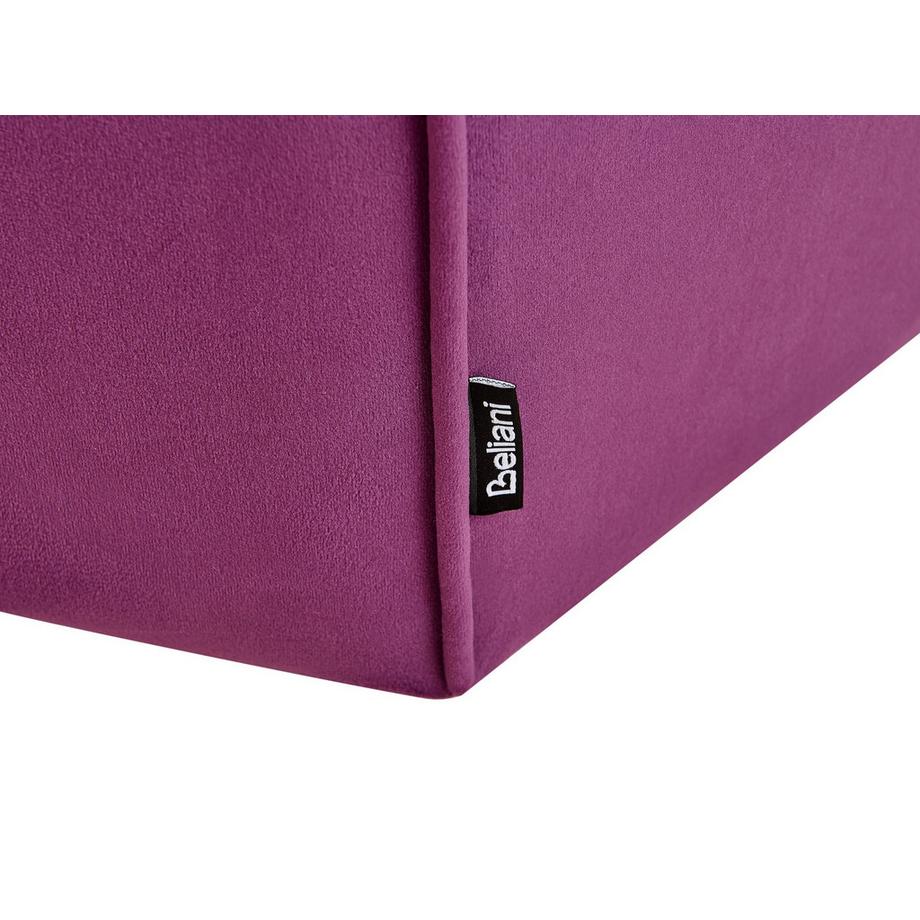 Beliani Pouf en Velours Rétro WISHEK  