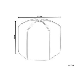 Beliani Pouf aus Samtstoff Modern WISHEK  