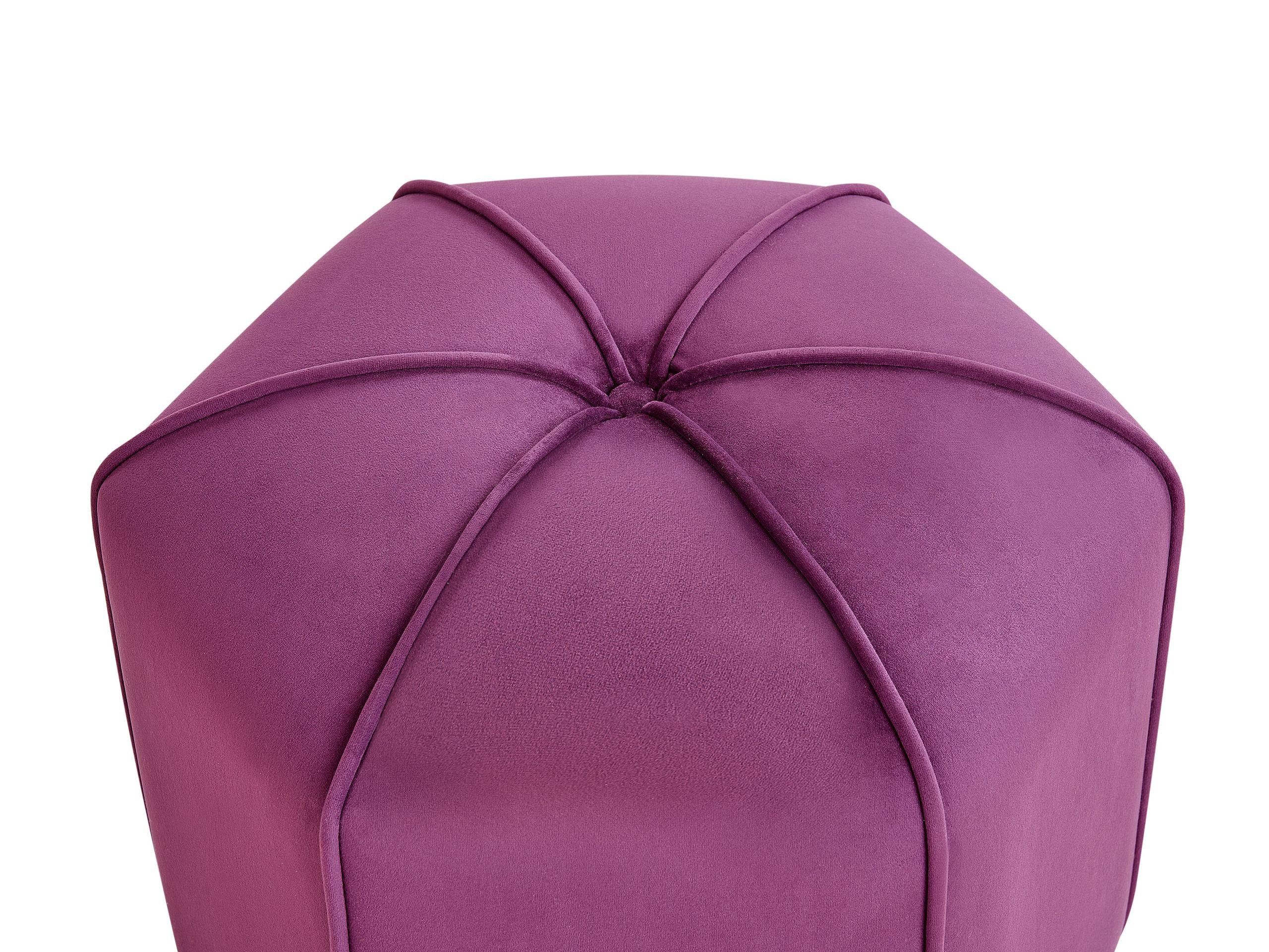 Beliani Pouf aus Samtstoff Modern WISHEK  