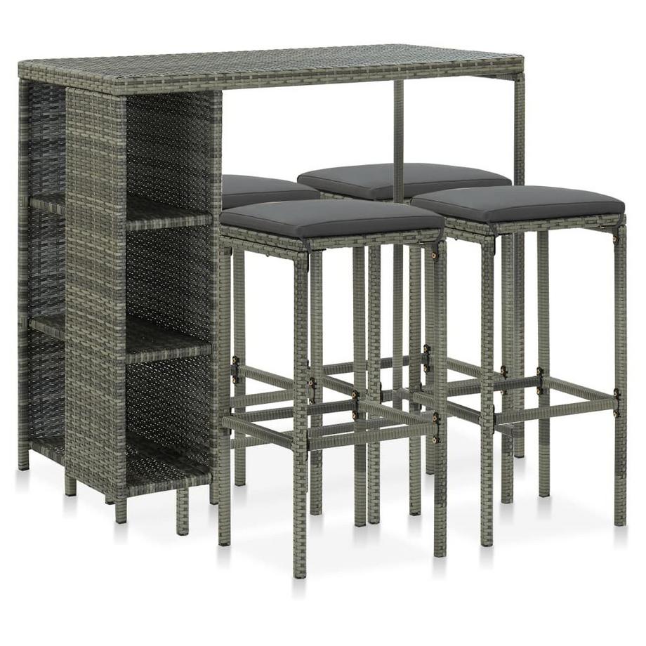 Gartenbar-set poly-rattan
