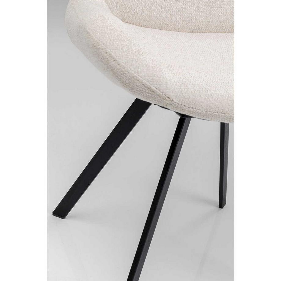 mutoni Chaise pivotante Baron crème  