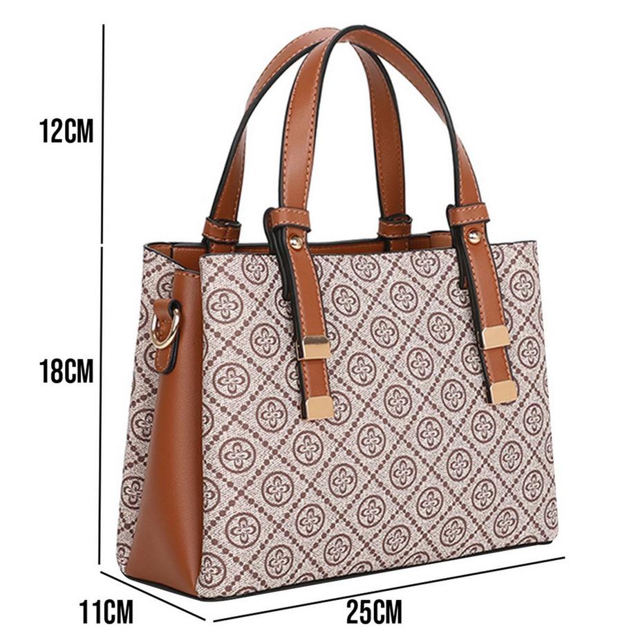 Gallantry Handtasche Monogramm-Muster  