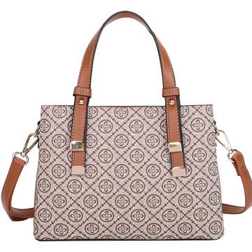 Handtasche  mit Monogramm-Muster