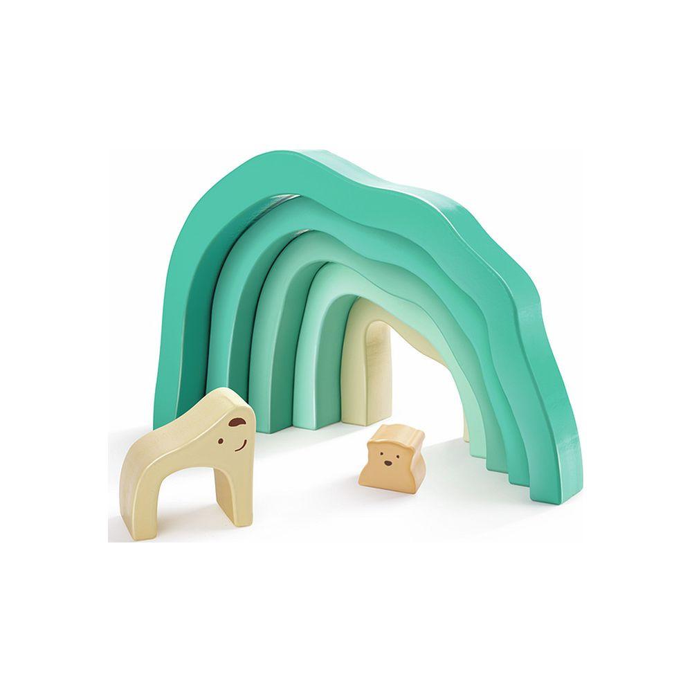 Image of Stapelblöcke Eisbären in der Arktis Beige