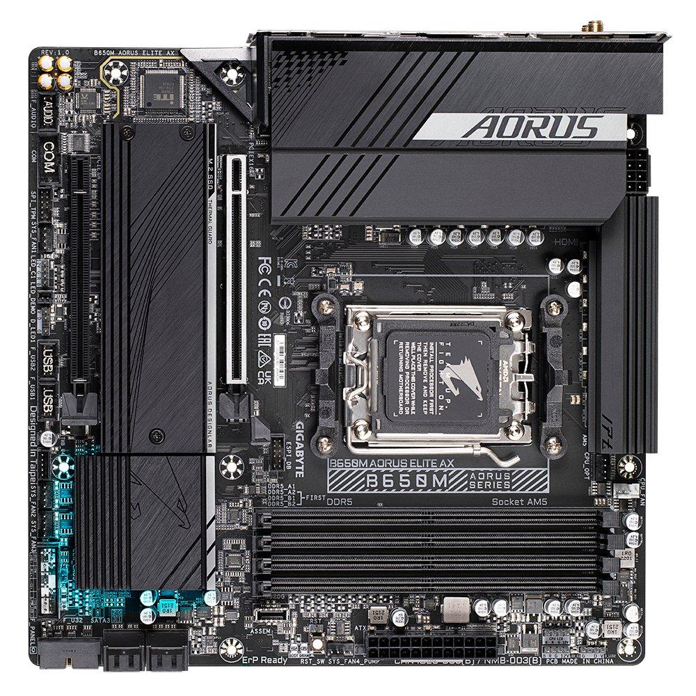 Gigabyte  B650M AORUS ELITE AX scheda madre AMD B650 Socket AM5 micro ATX 