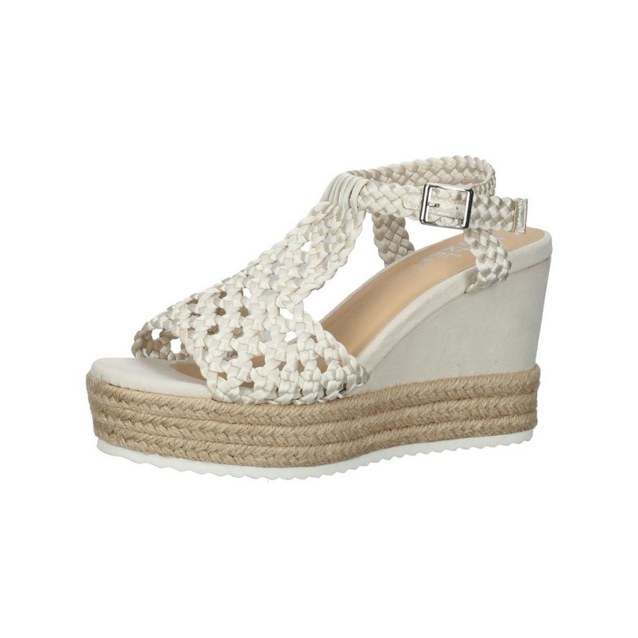 Bullboxer Sandales compensées espadrille à brides tressées  