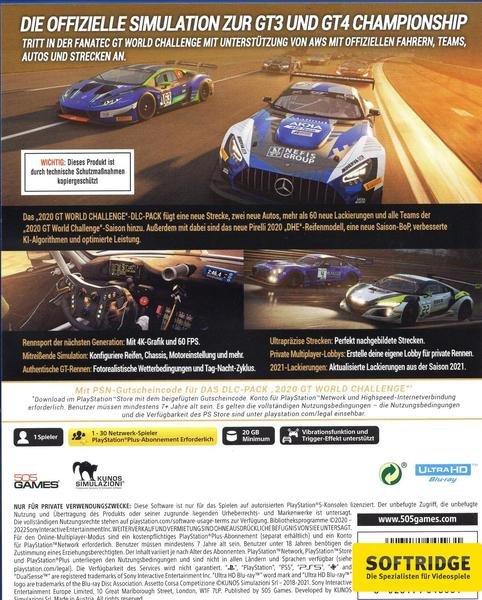 GAME  Assetto Corsa Competizione Day One Edition Premier jour Allemand, Anglais PlayStation 5 