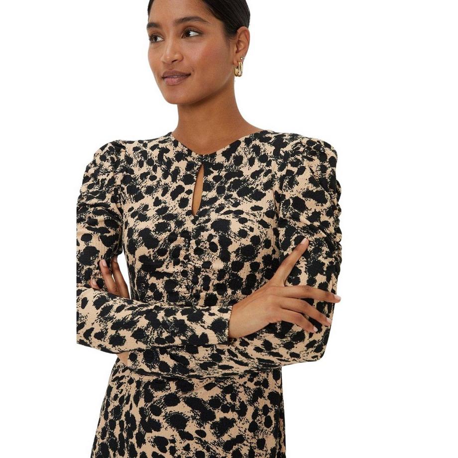 Dorothy Perkins Midikleid Tropfenausschnitt Animal Print  
