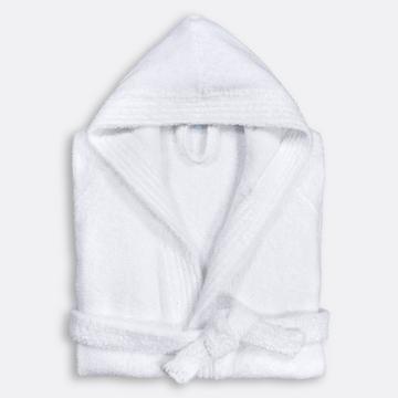 Peignoir capuche éponge bouclette 450 g/m2